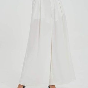 Tronjori Women High Waist Casual Wide Leg Long Palazzo Pants